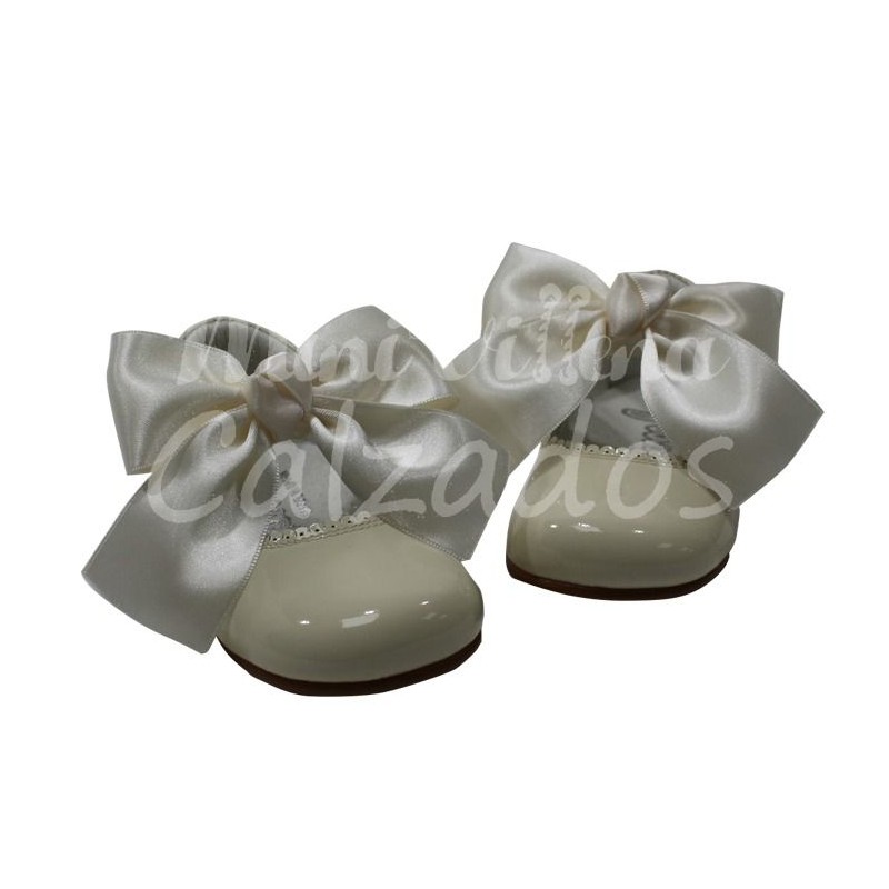 Zapatos Merceditas De Charol Bambineli Con Lazo | Tienda online | Número Color Rojo