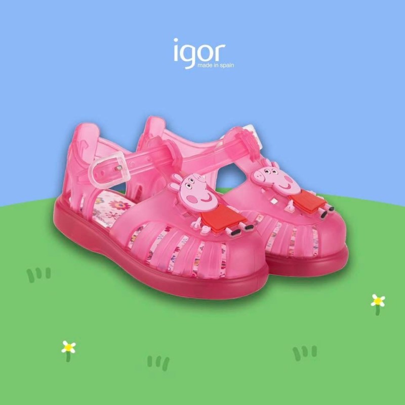 Chancla de agua cangrejera Peppa pig fucsia IGOR N mero 18