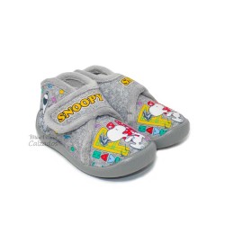 Zapatillas de Casa Comfi Snoopy Laugh Gris