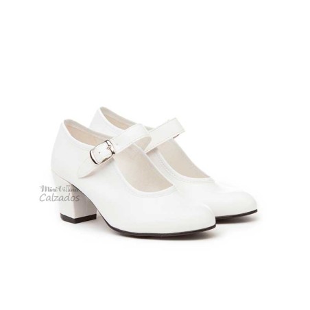 Zapatos Tacón Blanco