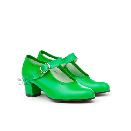 Zapatos Tacón Verde