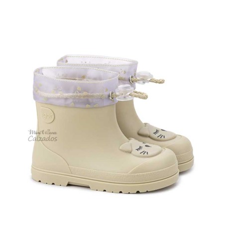 Botas de Agua Mendi Gato Beige