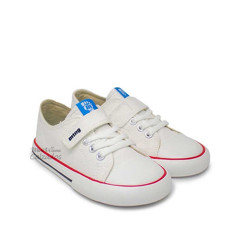 Zapatillas de Lona 49065 Respect Blanco Mustang